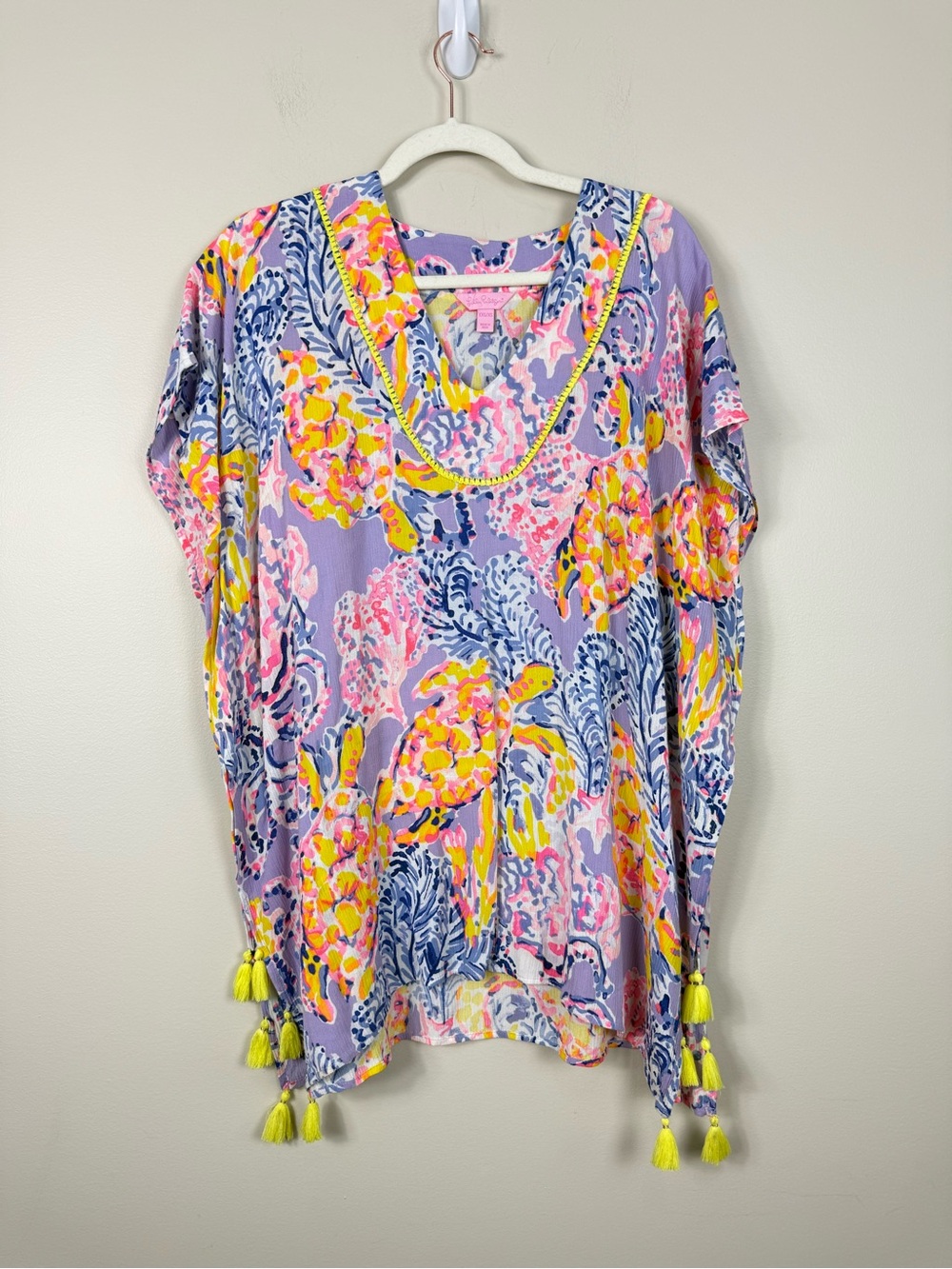 Lilly Pulitzer So Snappy El Bravo Way Cover Up Womens XS Floral Summer Vacation